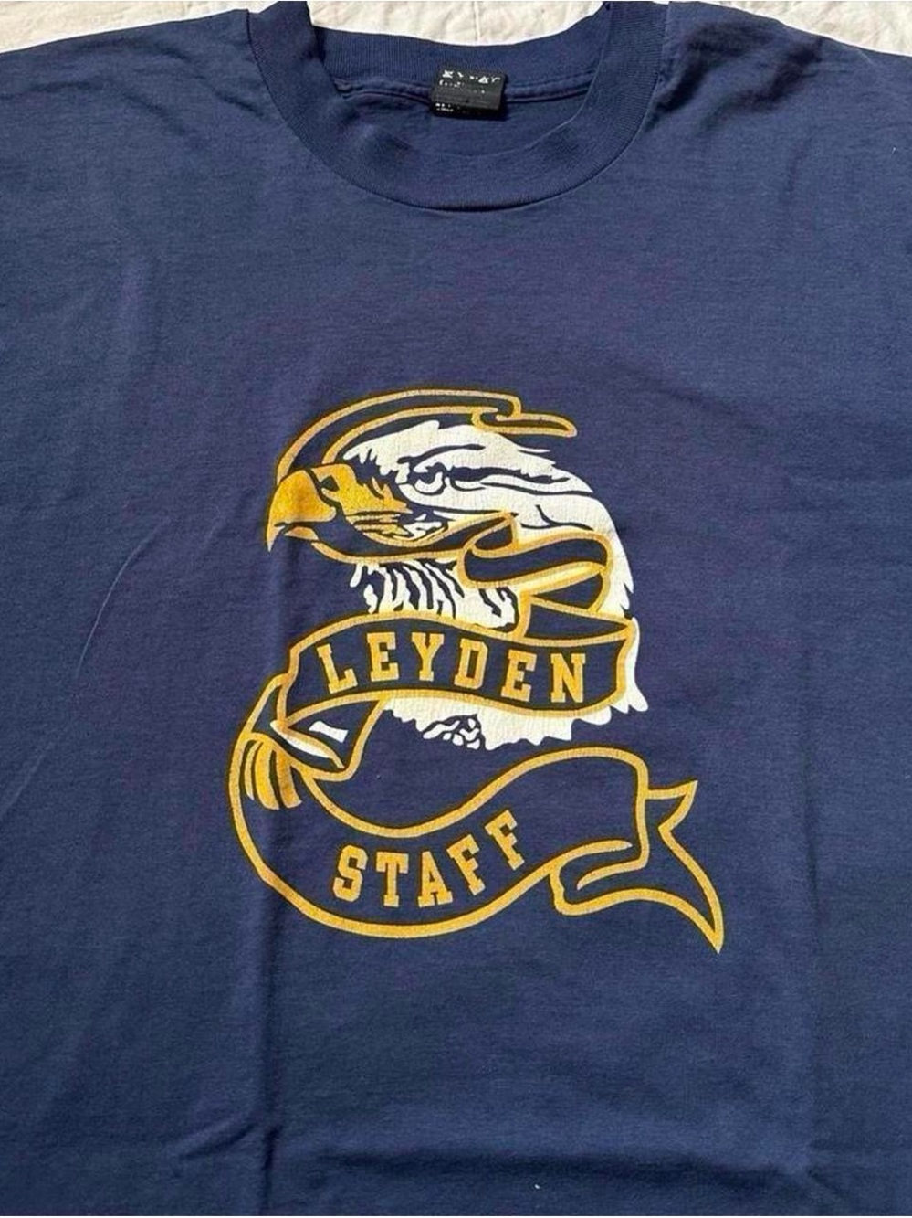 Vintage 1990s Chicago School Staff Navy Graphic Tee XXL